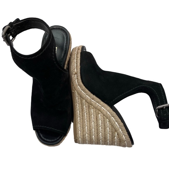 Prada Suede Open-Toe Espadrille Glove Sandal, Blue (Bleu) - Picture 2 of 8